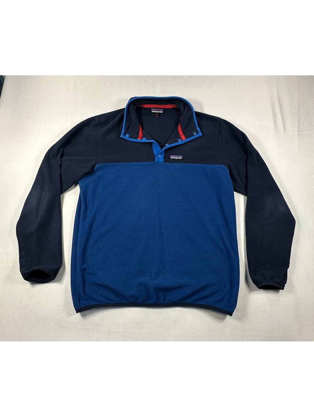 Patagonia Micro D Snap-T Fleece Pullover Men's Medium Navy Royal Blue